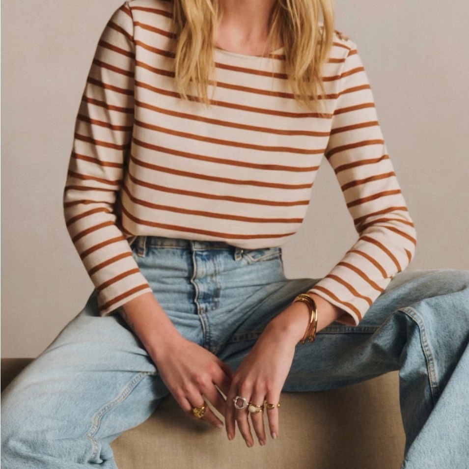Sezane Mariniere Top - Xs